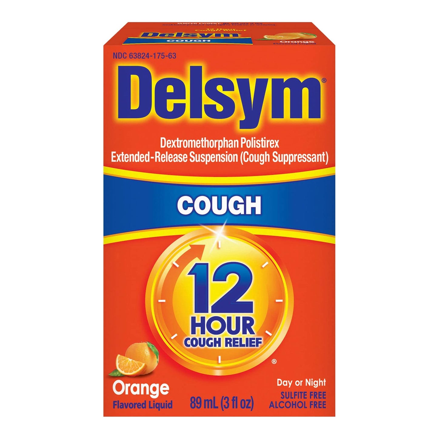 Delsym® Cold and Cough Relief 30 mg / 5 mL Strength Liquid 3 oz. (561519_EA)