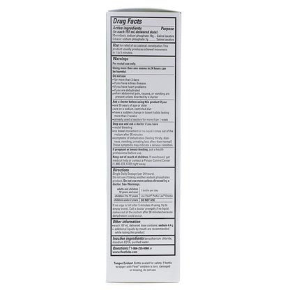 Fleet® Enema 7.8 oz. 19 Gram - 7 Gram Strength Monobasic Sodium Phosphate / Dibasic Sodium Phosphate (776922_EA)