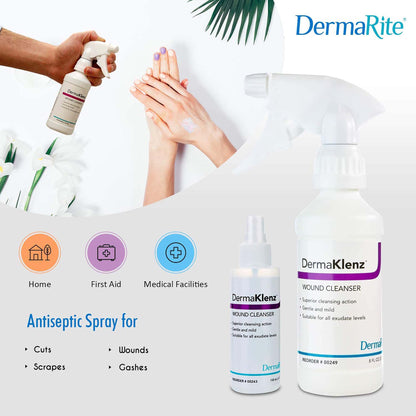 DermaKlenz® Wound Cleanser 8 oz. Spray Bottle NonSterile (695541_CS)