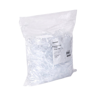 McKesson Sample Cup 0.5 mL, Clear, 13.55 X 24.50 mm, Without Caps (1183151_BG)