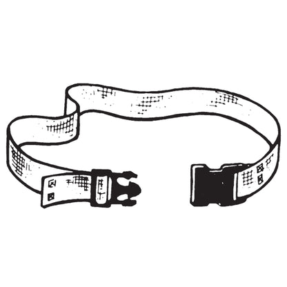 SkiL-Care™ Gait Belt 60 Inch Length Pinstripe Cotton (171064_EA)