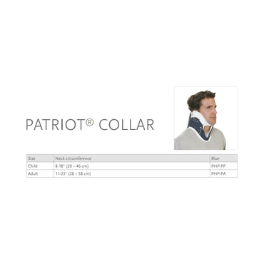 Ossur® Patriot® Extrication Cervical Collar Preformed Adult One Size Fits Most One-Piece / Trachea Opening Adjustable Height 11 to 23 Inch Neck Circumference (498486_EA)