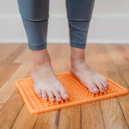 Kanjo Acupressure Foot Mat Orange PVC Plastic 10-1/2 X 13-1/2 Inch (1236441_EA)
