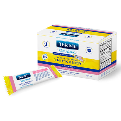 Thick-It® Original Food and Beverage Thickener 5 Gram Individual Packet Unflavored Powder IDDSI Level 2 Mildly Thick (1208996_BX)