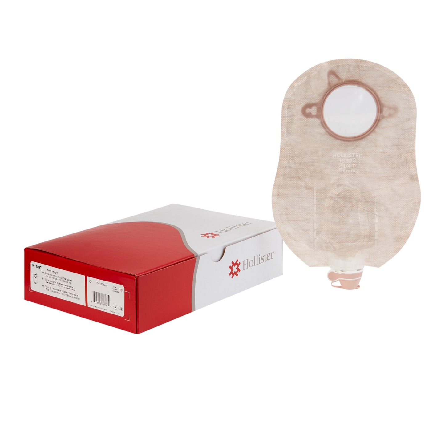New Image™ Urostomy Pouch Two-Piece System 9 Inch Length 2-1/4 Inch Stoma Drainable (884668_BX)