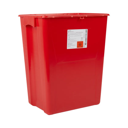 McKesson Prevent® Sharps Container Red Base 20-4/5 H X 17-3/10 W X 13 L Inch Vertical Entry 12 Gallon (854429_CS)