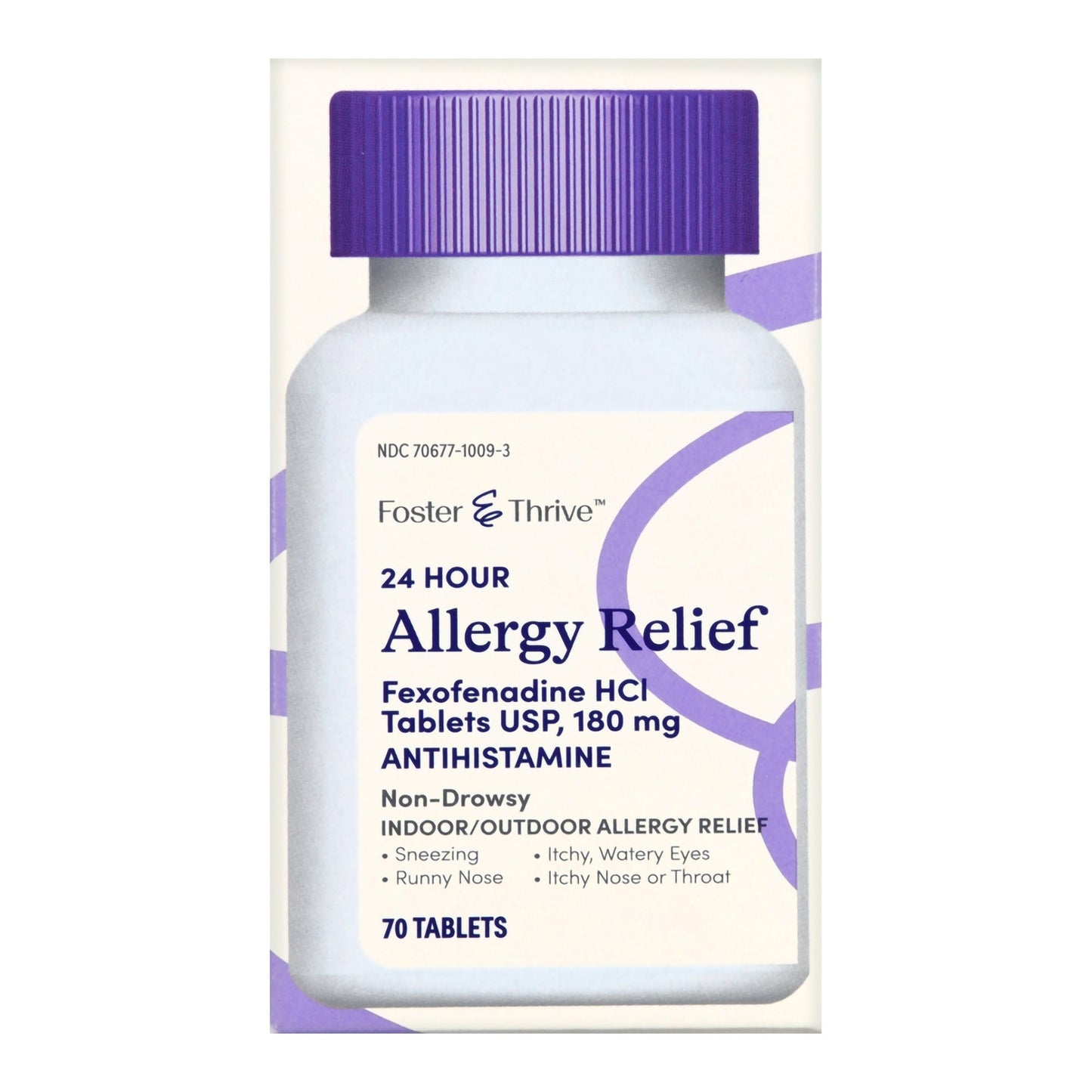 Foster & Thrive™ Allergy Relief 180 mg Strength Tablet 70 per Bottle (1238954_BT)