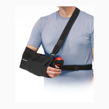 Quick-Fit Shoulder Immobilizer One Size Fits Most Mesh Fabric Hook and Loop Closure With Abduction Pillow Left or Right Shoulder (785301_EA)