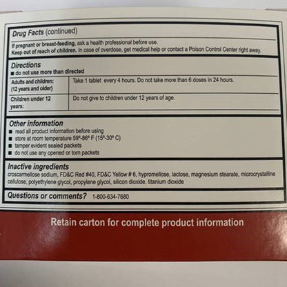 Medi-First® Sinus Relief 10 mg Strength Tablet 100 per Box (788102_CS)