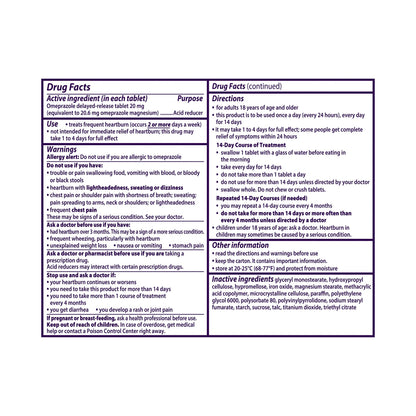 Prilosec OTC® Antacid 20 mg Strength Tablet 14 per Box (579003_BX)