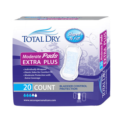 TotalDry™ Bladder Control Pad 13-3/4 Inch Length Moderate Absorbency Polymer Core Regular (975706_BG)