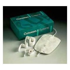 Conveen® Security+ Urinary Leg Bag Anti-Reflux Valve Sterile 1,500 mL Polyethylene / Flocked (231118_BX)