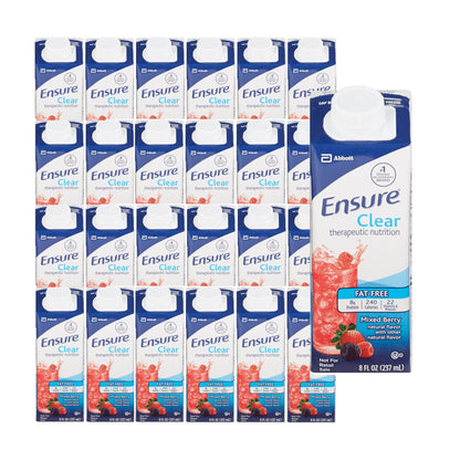 Ensure® Clear Therapeutic Nutrition Oral Supplement Mixed Berry Flavor Liquid 8 oz. Reclosable Carton (1048228_CS)