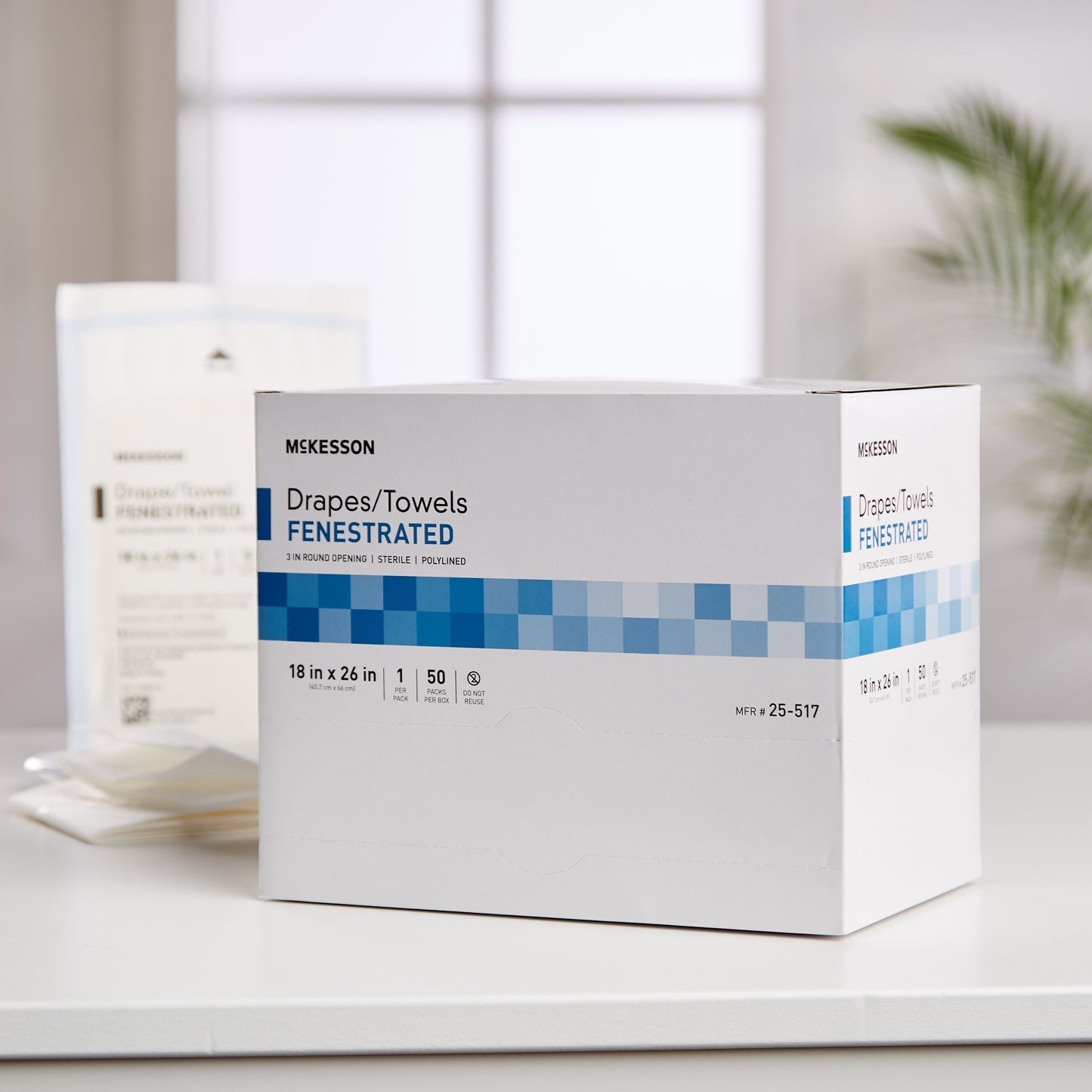 McKesson General Purpose Drape Poly Lined Towel Drape 18 W X 26 L Inch Sterile (65923_BX)