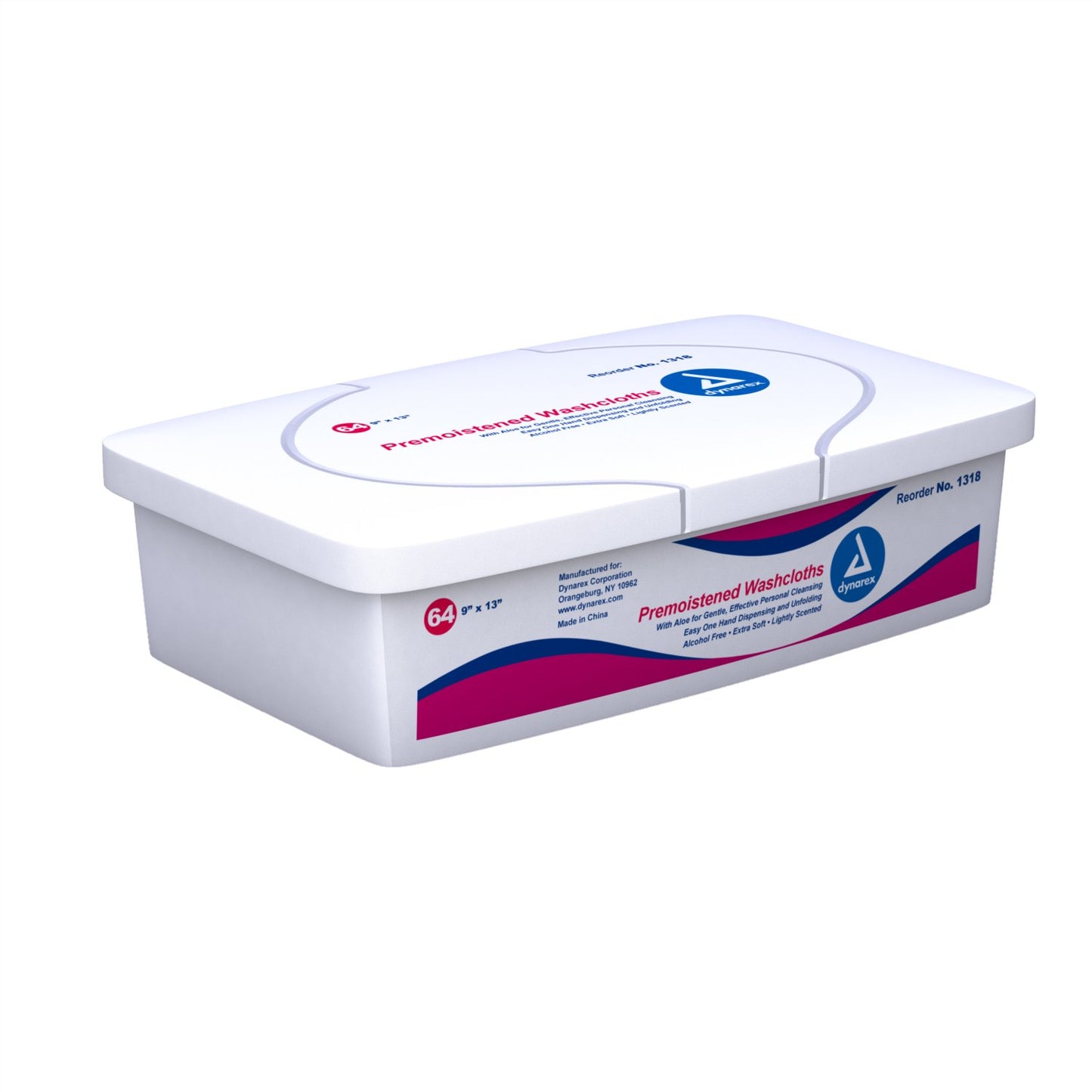 Dynarex® Personal Cleansing Wipe Tub Scented 64 Count (1014347_PK)