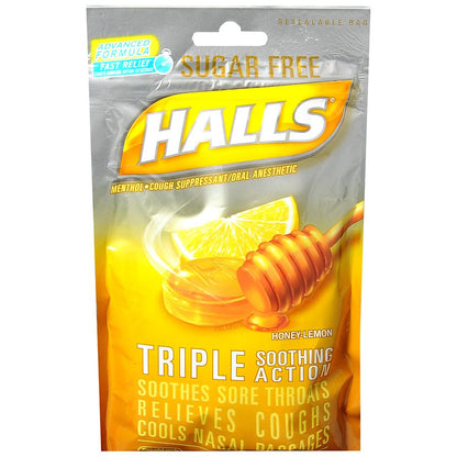 Halls® Sugar-Free Cold and Cough Relief 7.6 mg Strength Lozenge 25 per Bag (665767_EA)
