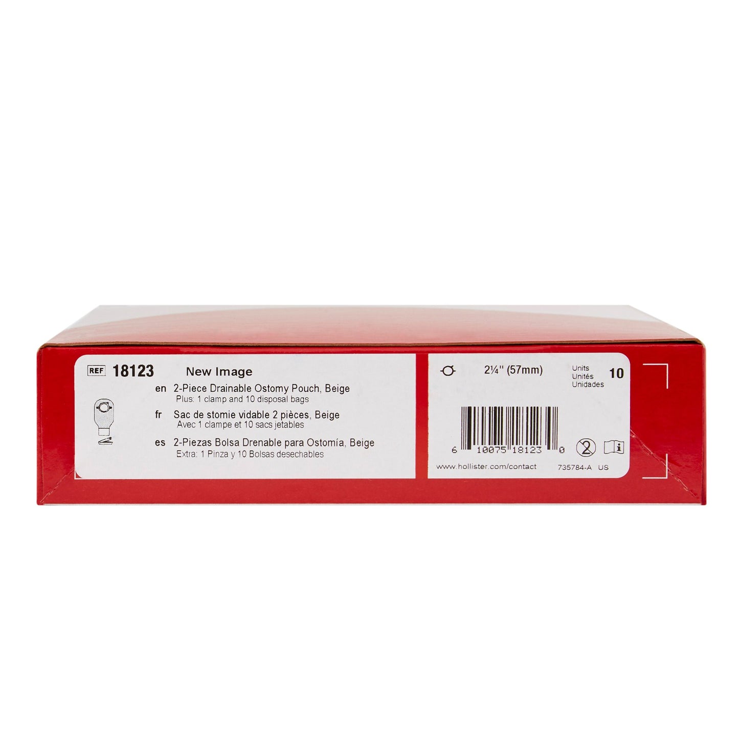 New Image™ Colostomy Pouch Two-Piece System 12 Inch Length Drainable (474556_BX)