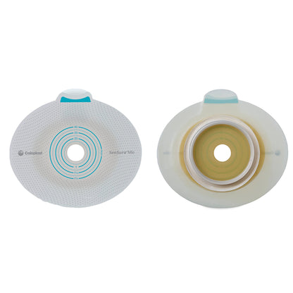 SenSura® Mio Click Ostomy Barrier Trim to Fit, Extended Wear Elastic Adhesive 70 mm Flange Yellow Code System 10 to 65 mm Opening (883918_BX)
