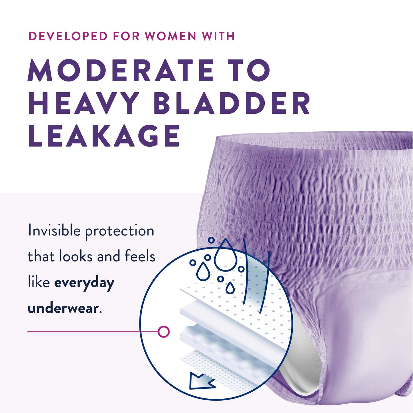 Prevail® Per-Fit® Female Adult Absorbent Underwear Pull On with Tear Away Seams X-Large Disposable Moderate Absorbency (881924_BG)