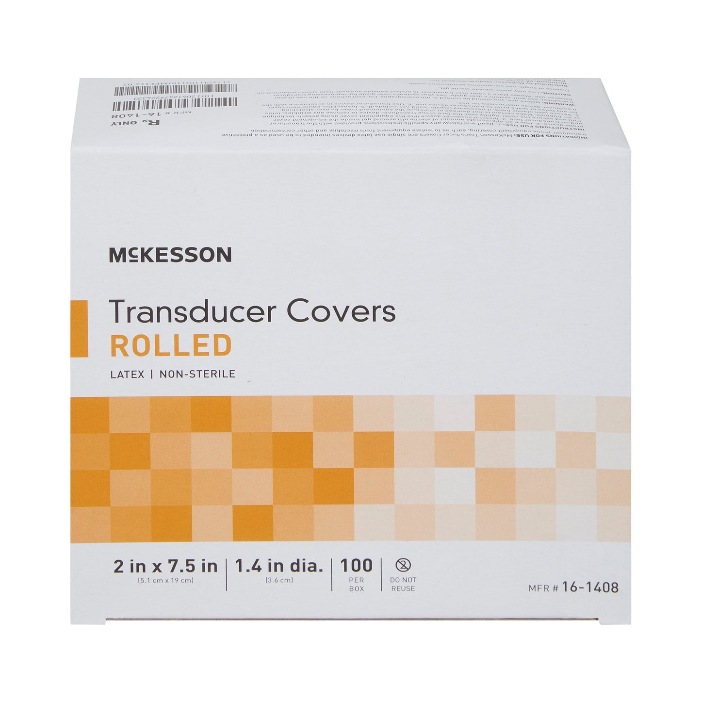 McKesson Ultrasound Probe Cover 1-2/5 X 7-1/2 Inch Latex NonSterile Rolled (1087740_CS)