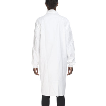 Contec® CritiGear™ Cleanroom Lab Coat White Large Knee Length Microporous Fabric Disposable (1128928_CS)