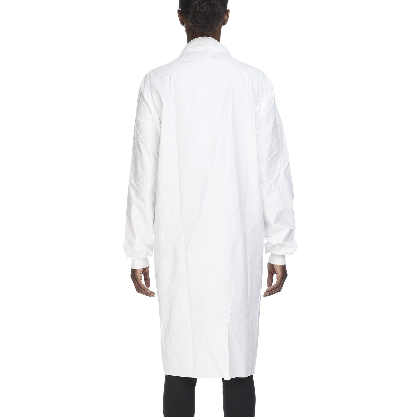 Contec® CritiGear™ Cleanroom Lab Coat White Large Knee Length Microporous Fabric Disposable (1128928_BG)