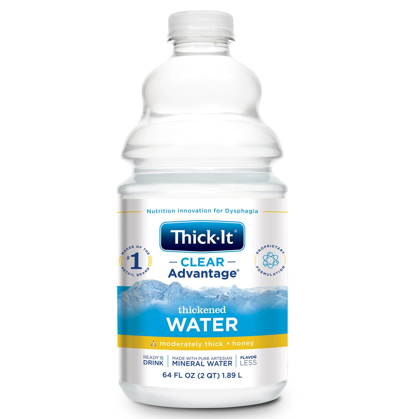 Thick-It® Clear Advantage® Thickened Water 64 oz. Bottle Unflavored Liquid IDDSI Level 3 Moderately Thick/Liquidized (742226_CS)