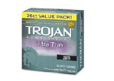 Trojan® Condom Lubricated One Size Fits Most 36 per Box (1111787_BX)