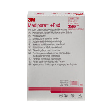 3M™ Medipore™ Composite Dressing 3-1/2 X 4 Inch Rectangle Sterile Nonwoven Backing (315360_CS)