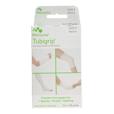 Tubigrip® Elastic Tubular Support Bandage 3-1/2 Inch X 1 Yard Large Ankle / Medium Knee / Small Thigh Pull On Natural NonSterile Size E Standard Compression (683725_BX)
