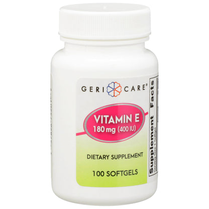 Geri-Care® Vitamin Supplement Vitamin E 400 IU Strength Softgel 100 per Bottle (742181_CS)