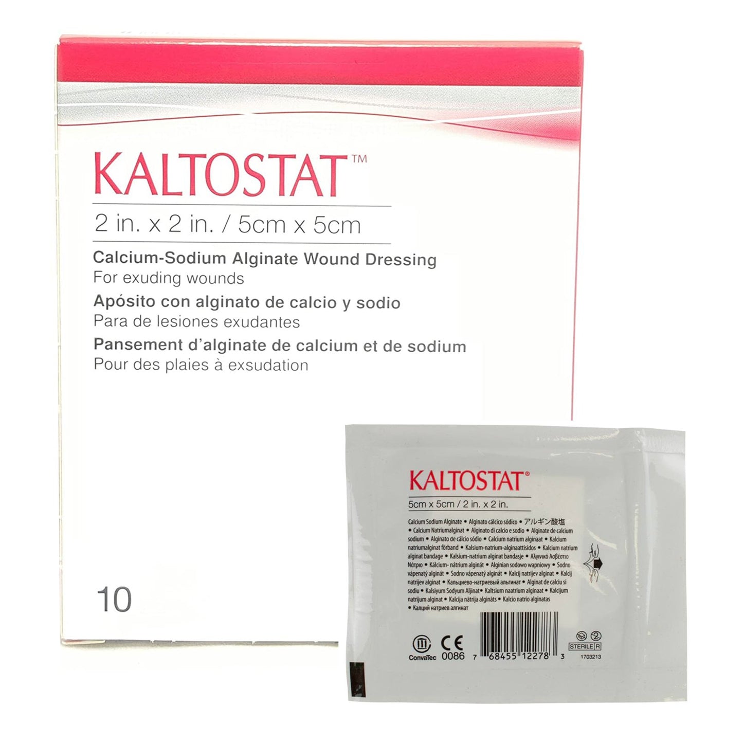 Kaltostat® Alginate Dressing 2 X 2 Inch Square (400351_EA)