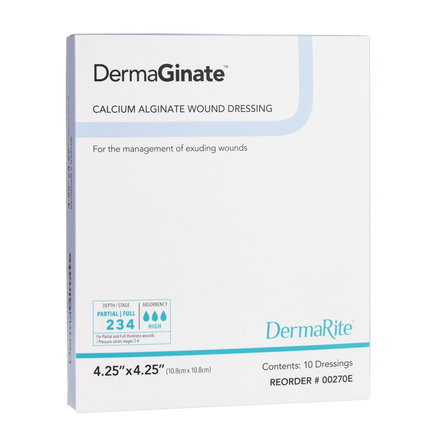 DermaGinate® Alginate Dressing 4-1/4 X 4-1/4 Inch Square (584149_EA)