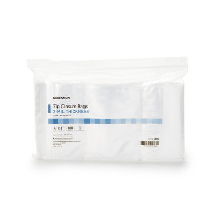 McKesson Reclosable Bag 4 X 6 Inch Polyethylene Clear Zipper Closure (957784_BG)
