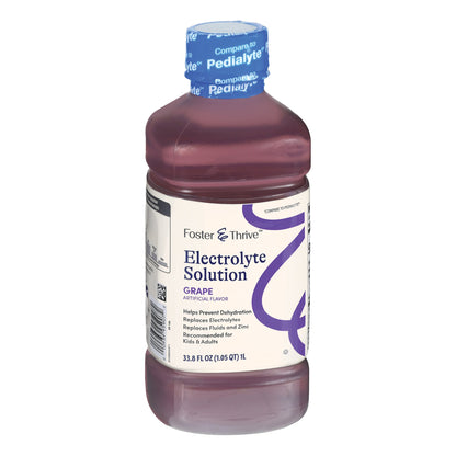 Foster & Thrive™ Oral Electrolyte Solution Grape Flavor 33.8 oz. Electrolyte (1261567_EA)