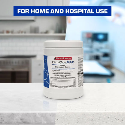 Opti-Cide® Max Surface Disinfectant Cleaner Premoistened Alcohol Based Manual Pull Wipe 160 Count Canister Alcohol Scent NonSterile (1100339_CS)