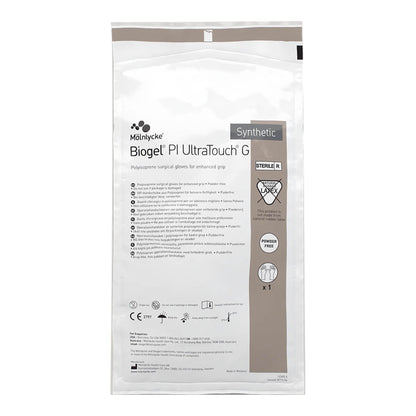 Biogel® PI UltraTouch™ G Surgical Glove Size 7.5 Sterile Polyisoprene Standard Cuff Length Micro-Textured Straw Chemo Tested (726147_CS)