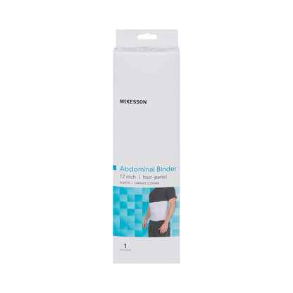 McKesson Abdominal Binder Small / Medium Hook and Loop Closure 30 to 45 Inch Waist Circumference 12 Inch Height Adult (1159058_EA)