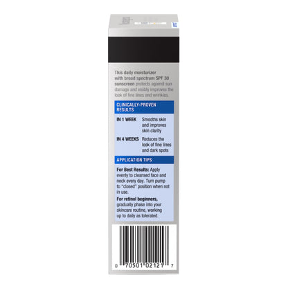 Neutrogena® Rapid Wrinkle Repair® Facial Moisturizer with Sunscreen 1 oz. Pump Bottle Unscented Lotion (1228808_EA)