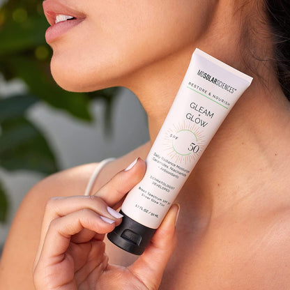 MDSolarsciences™ Gleam + Glow SPF50 Facial Moisturizer with Sunscreen 1.7 oz. Tube Scented Cream (1230944_PK)