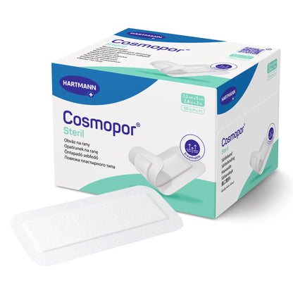 Cosmopor® Steril Island Dressing 2 X 2- 4/5 Inch Rectangle Sterile Water Resistant Backing (897599_EA)