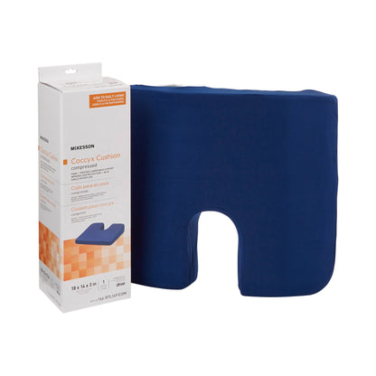 McKesson Coccyx Relief Seat Cushion 18 W X 14 L X 3 D Inch Foam (1103362_EA)