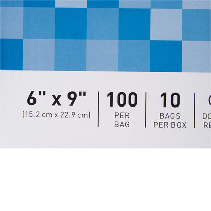 McKesson Reclosable Bag 6 X 9 Inch Polyethylene Clear Zipper Closure (911643_CS)