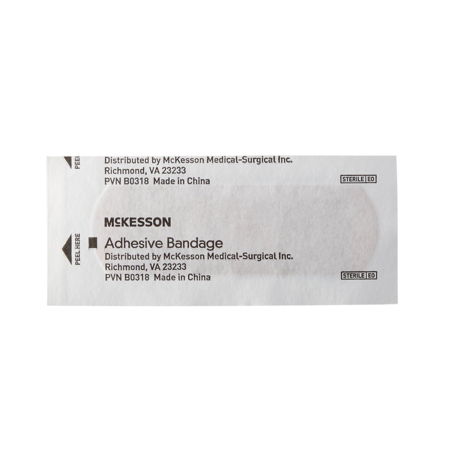 McKesson Adhesive Strip 1 X 3 Inch Plastic Rectangle Tan Sterile (466878_CS)