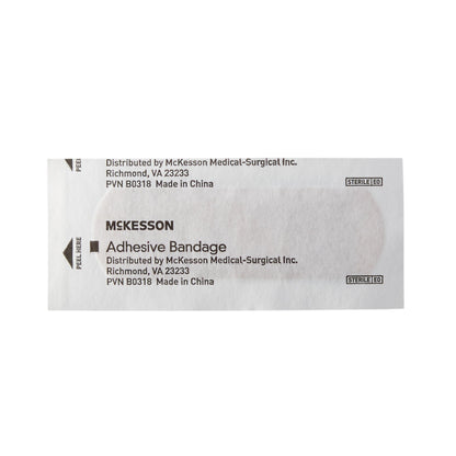 McKesson Adhesive Strip 1 X 3 Inch Plastic Rectangle Tan Sterile (466878_BX)