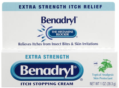 Benadryl® Original Strength Itch Relief 1% - 0.1% Strength Cream 1 oz. Tube (783324_EA)