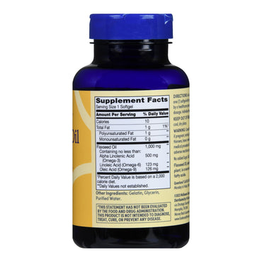 Foster & Thrive™ Dietary Supplement Flaxseed Oil 1,000 mg Strength Softgel 100 per Bottle (1238891_BT)