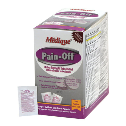 Pain-Off® Pain Relief 250 mg - 250 mg - 65 mg Strength Acetaminophen / Aspirin / Caffeine Tablet 250 per Box (305304_BX)
