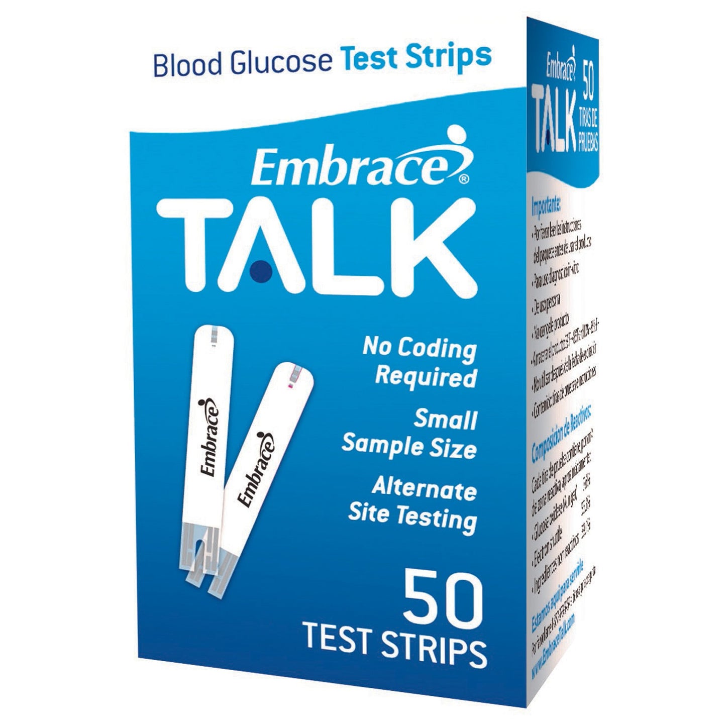 Embrace® Blood Glucose Test Strips 50 Strips per Pack (1125169_BX)