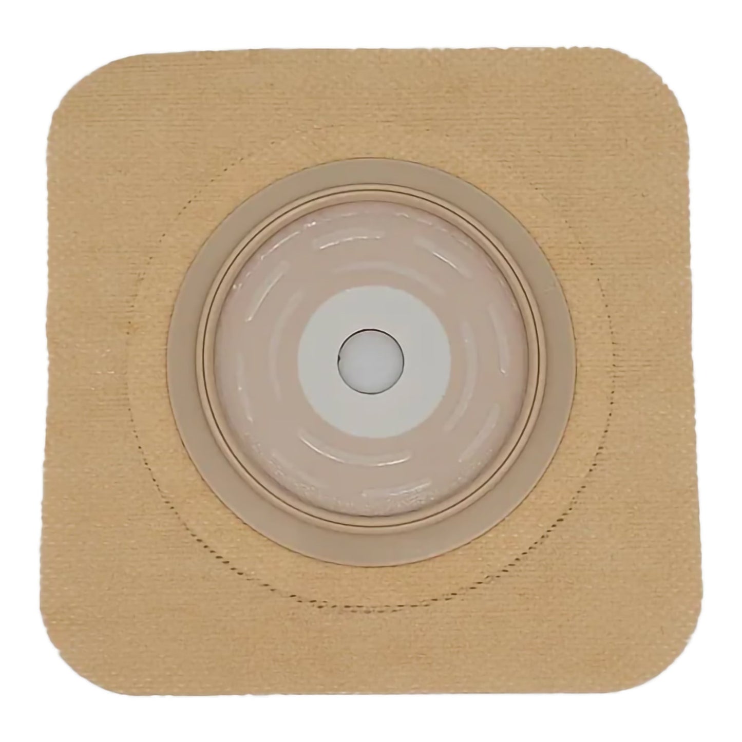 Safe n Simple™ Ostomy Barrier Trim to Fit, Standard Wear Flexible Tape 57 mm Flange Up to 1-3/4 Inch Opening 5 X 5 Inch (1245142_BX)